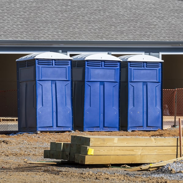 is there a specific order in which to place multiple porta potties in Princeton IA